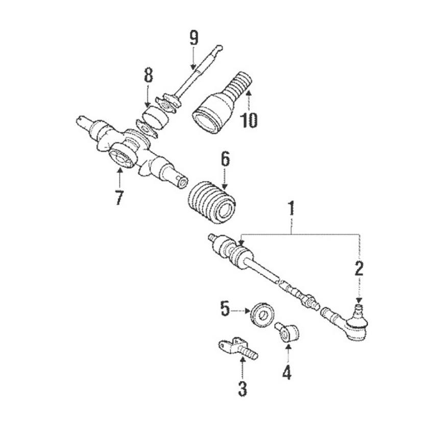 Porsche Tie Rod Boot - Front Inner 90134719102